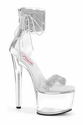 PASSION-727RS Clear Vinyl Sandal