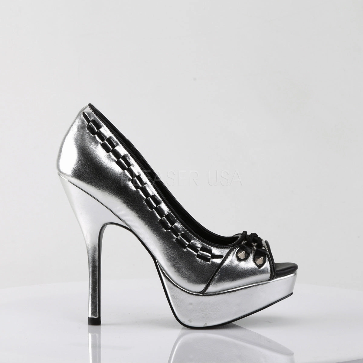 PIXIE-18  Silver Vegan Leather