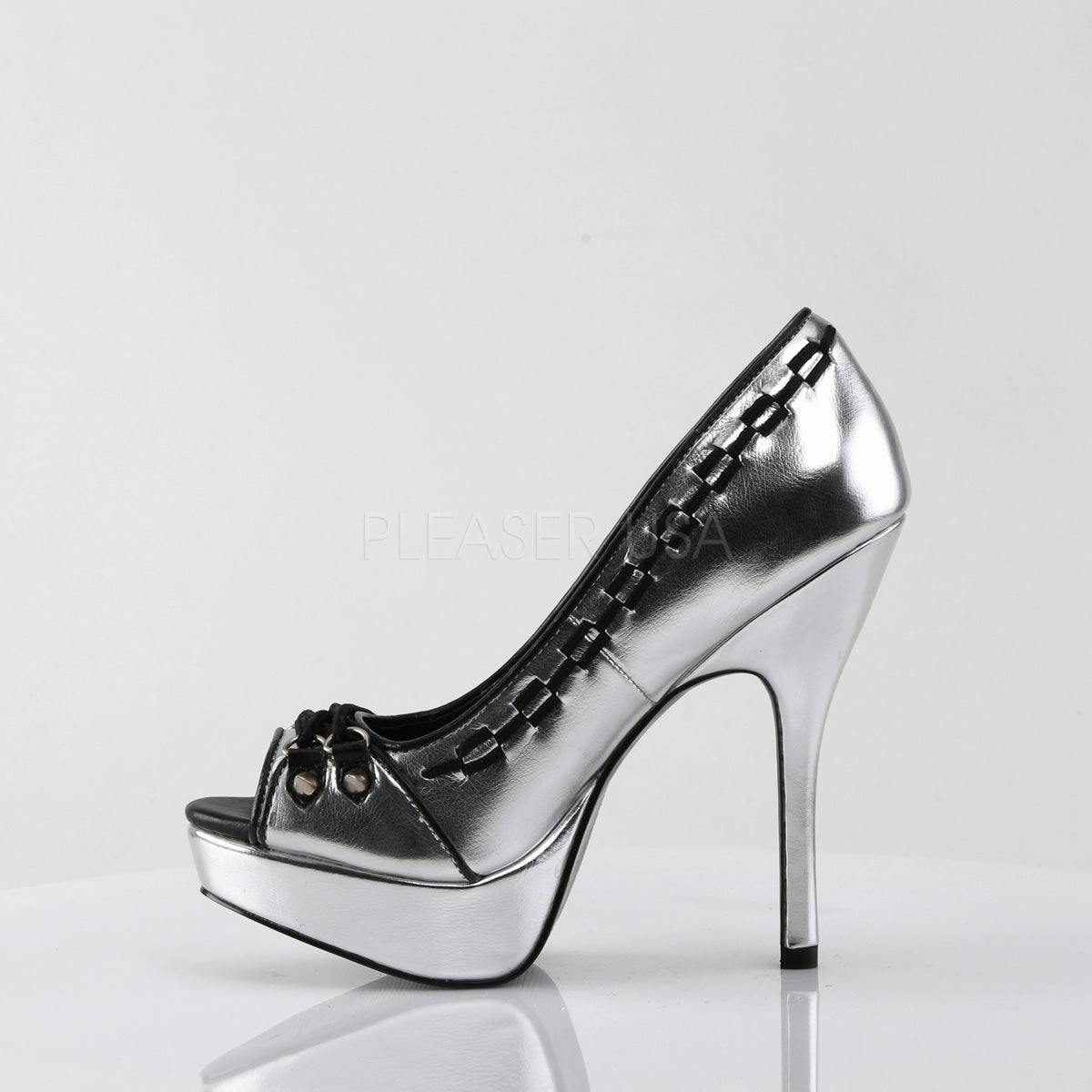 PIXIE-18  Silver Vegan Leather