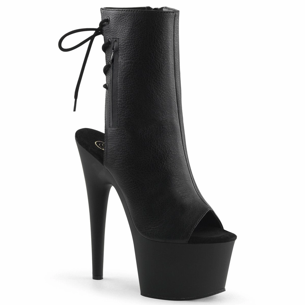 Pleaser Adore-1018-Black-Size 7-Clearance