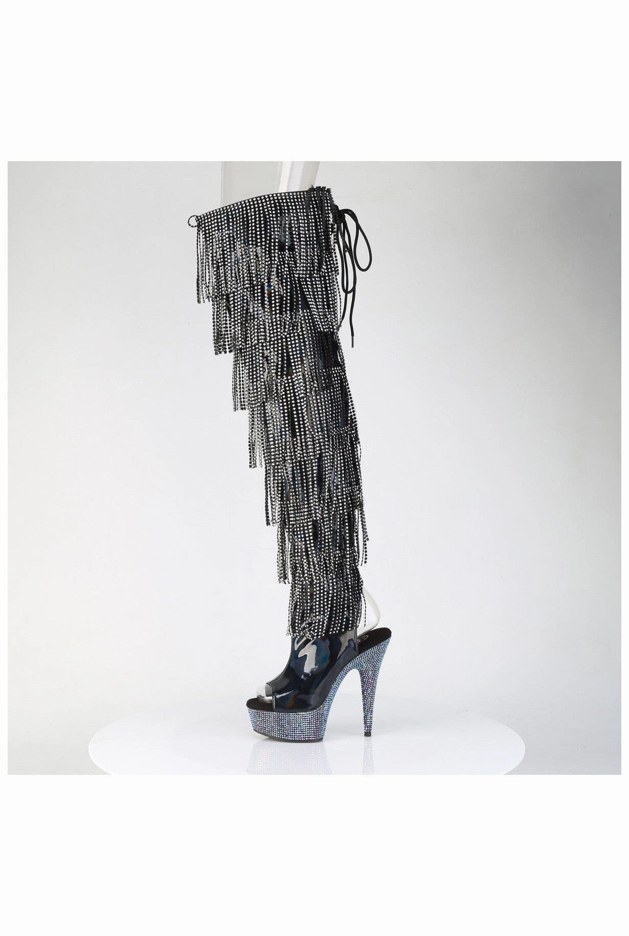 Pleaser BEJEWELED-3017HG-RSF Thigh Boot