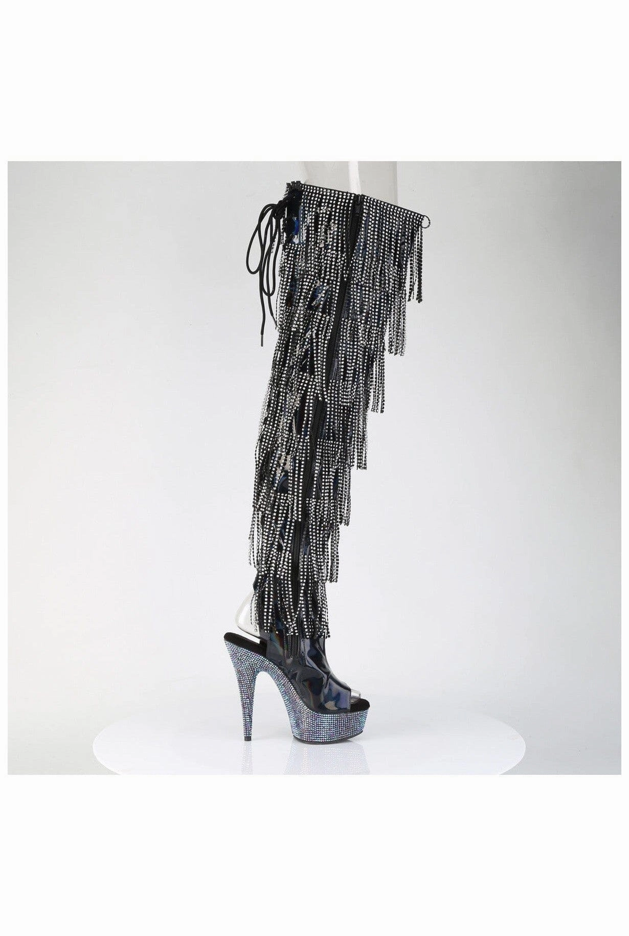 Pleaser BEJEWELED-3017HG-RSF Thigh Boot