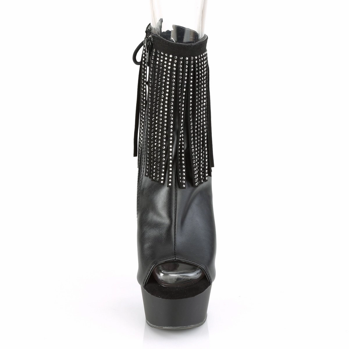 Pleaser Delight-1018RSF-Black-Size 9-Clearance