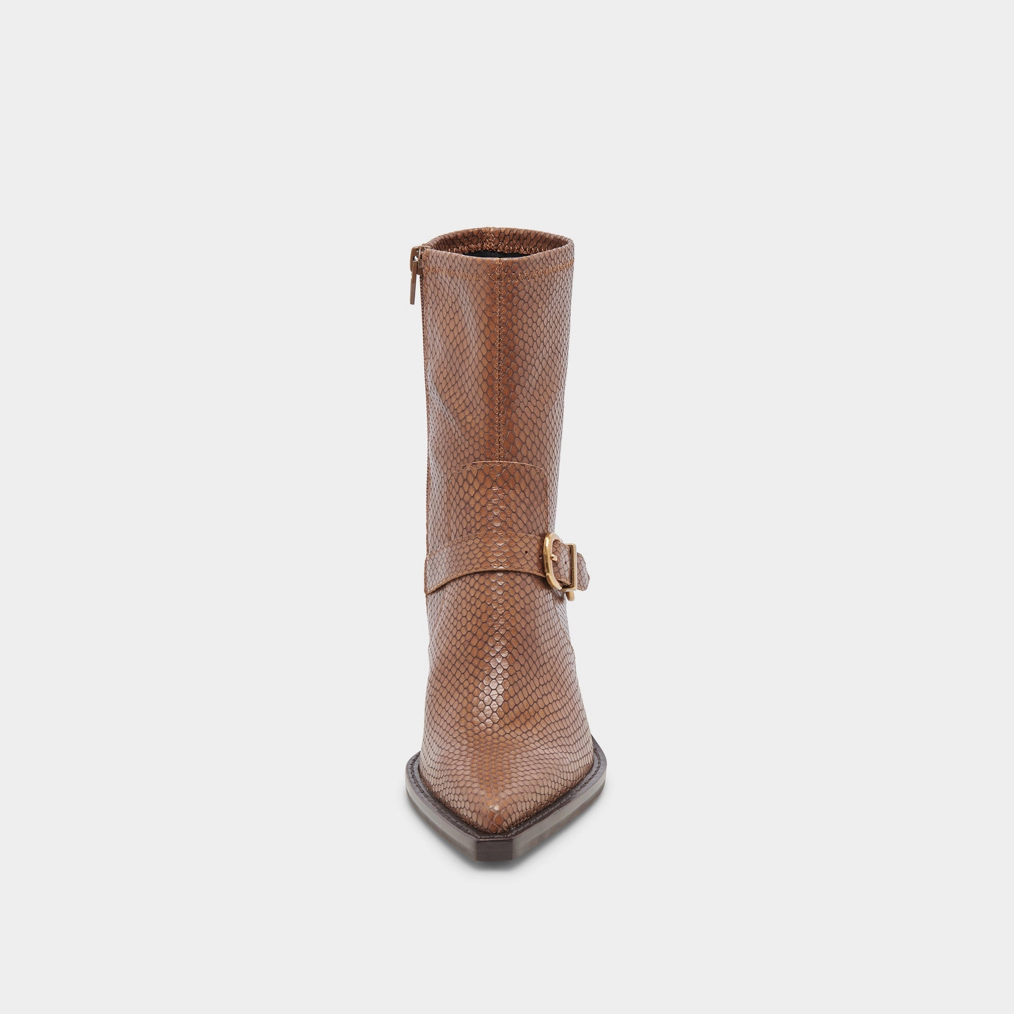 RAVE BOOTS SADDLE EMBOSSED LEATHER