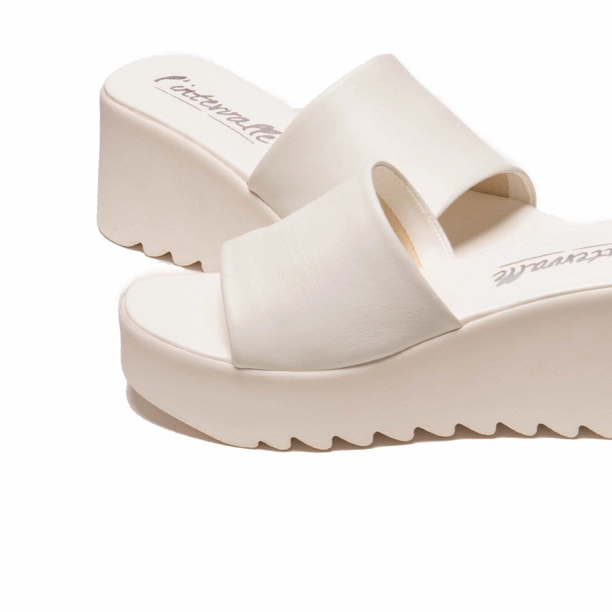 Reggio White Leather