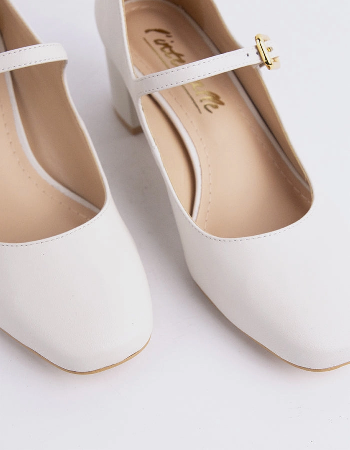 Rosalba White Leather