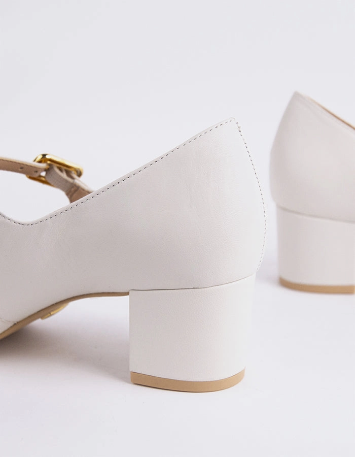Rosalba White Leather