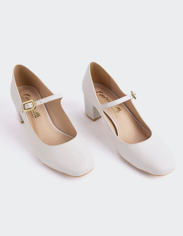 Rosalba White Leather