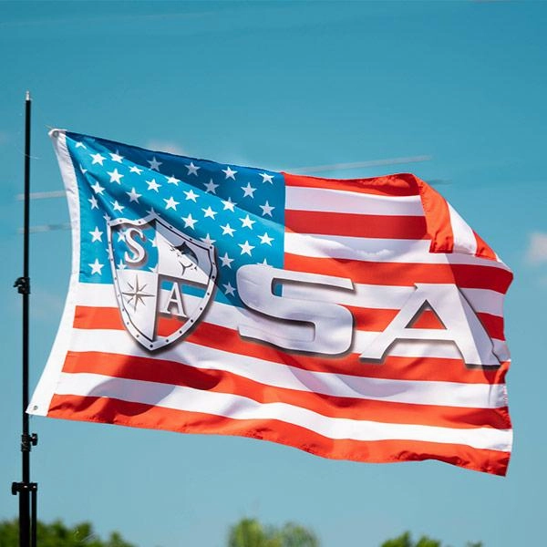SA Flag | American Flag | Shield Logo