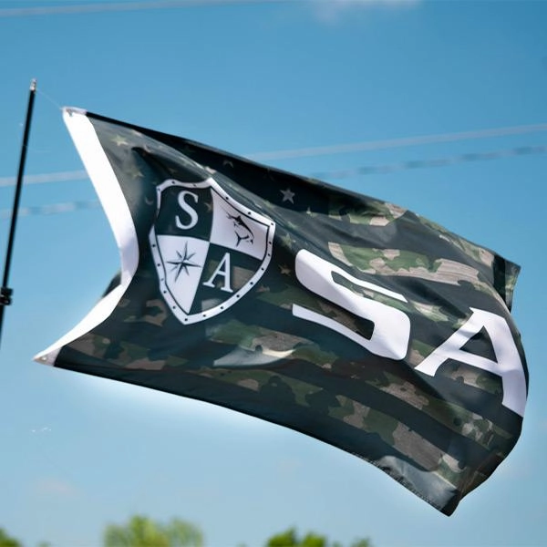 SA Flag | Patriot Military Camo | Shield Logo