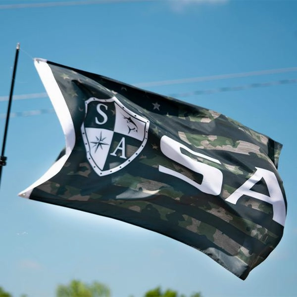 SA Flag | Patriot Military Camo | Shield Logo