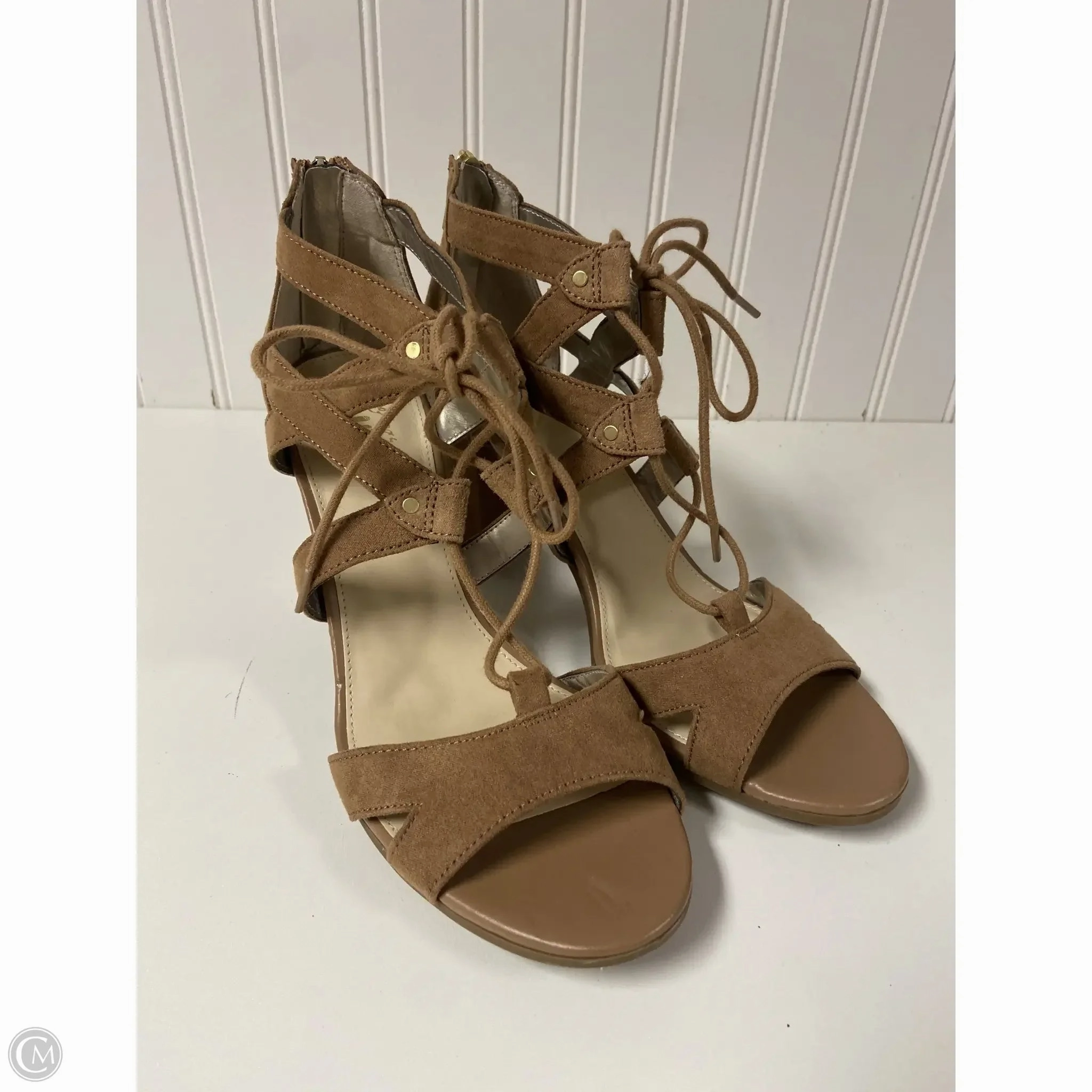 Sandals Heels Block By Circus By Sam Edelman In Brown, Size: 8