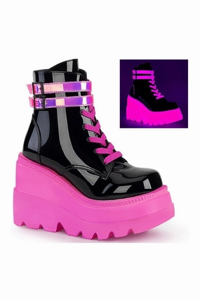 SHAKER-52 Ankle Boot | Black Patent