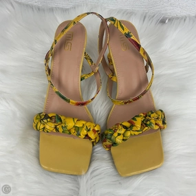Shoes Heels Block By Clothes Mentor In Yellow, Size: 9