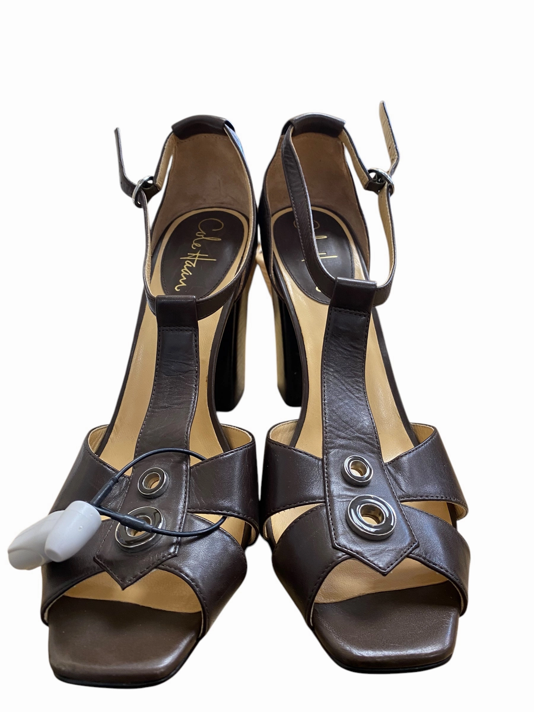 Shoes Heels Block By Cole-haan In Brown, Size: 8.5