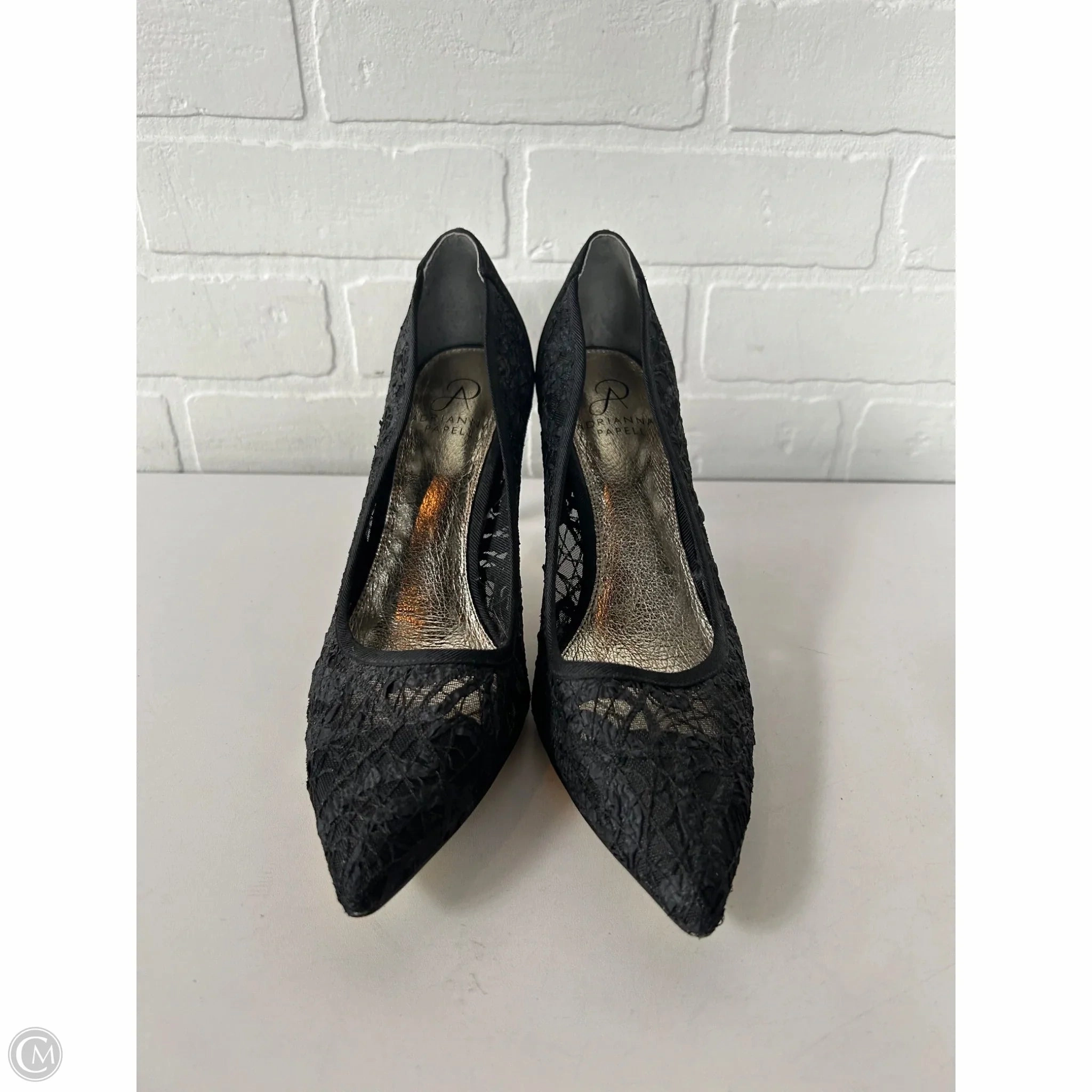 Shoes Heels Stiletto By Adrianna Papell In Black, Size: 9