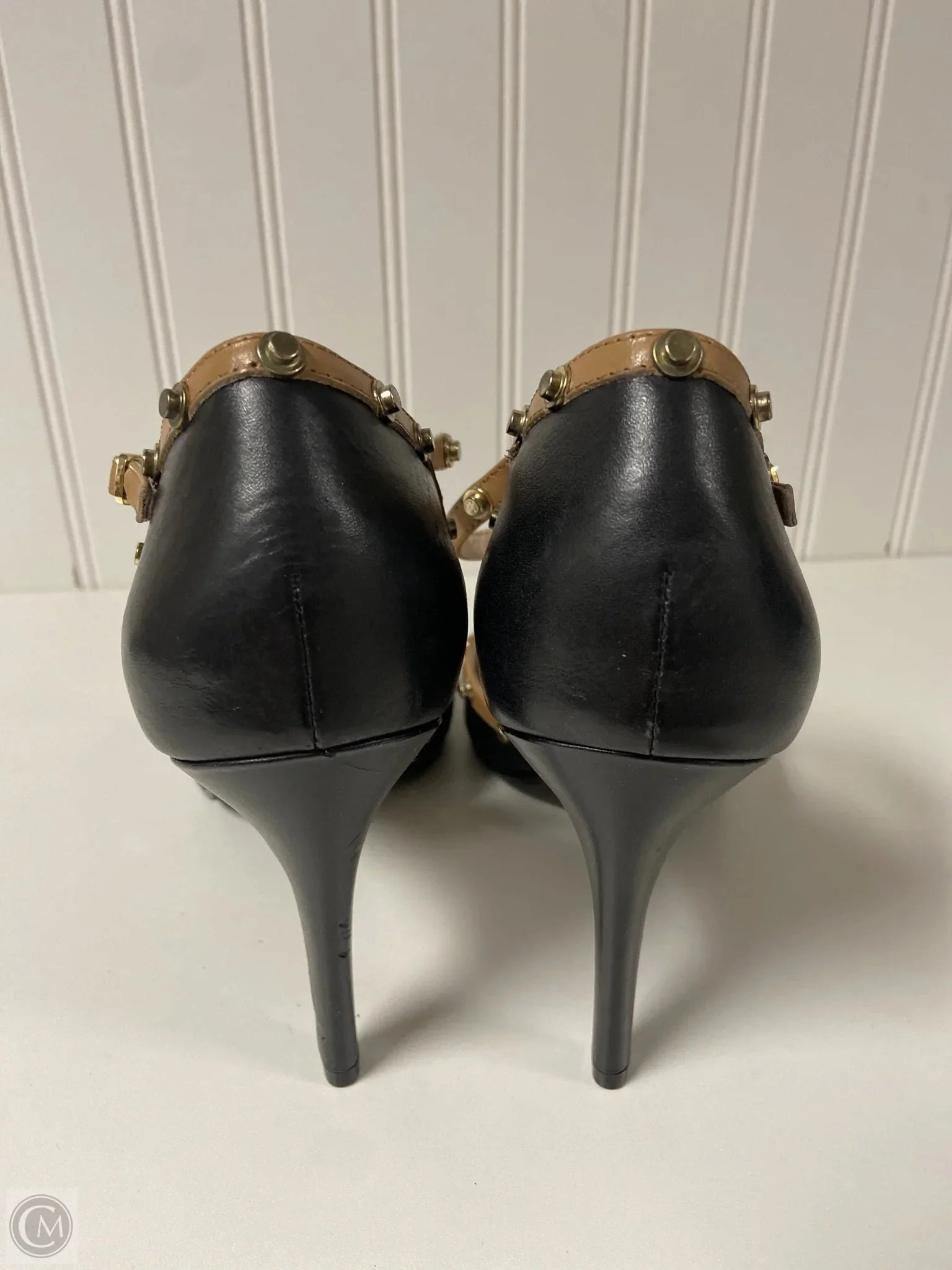 Shoes Heels Stiletto By Cmc In Black & Brown, Size: 10