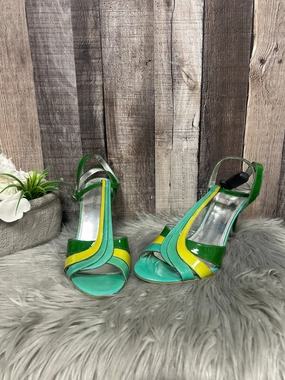 Shoes Heels Stiletto By Enzo Angiolini In Green, Size: 8.5