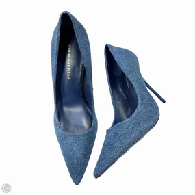 Shoes Heels Stiletto By Good American In Blue Denim, Size: 10.5