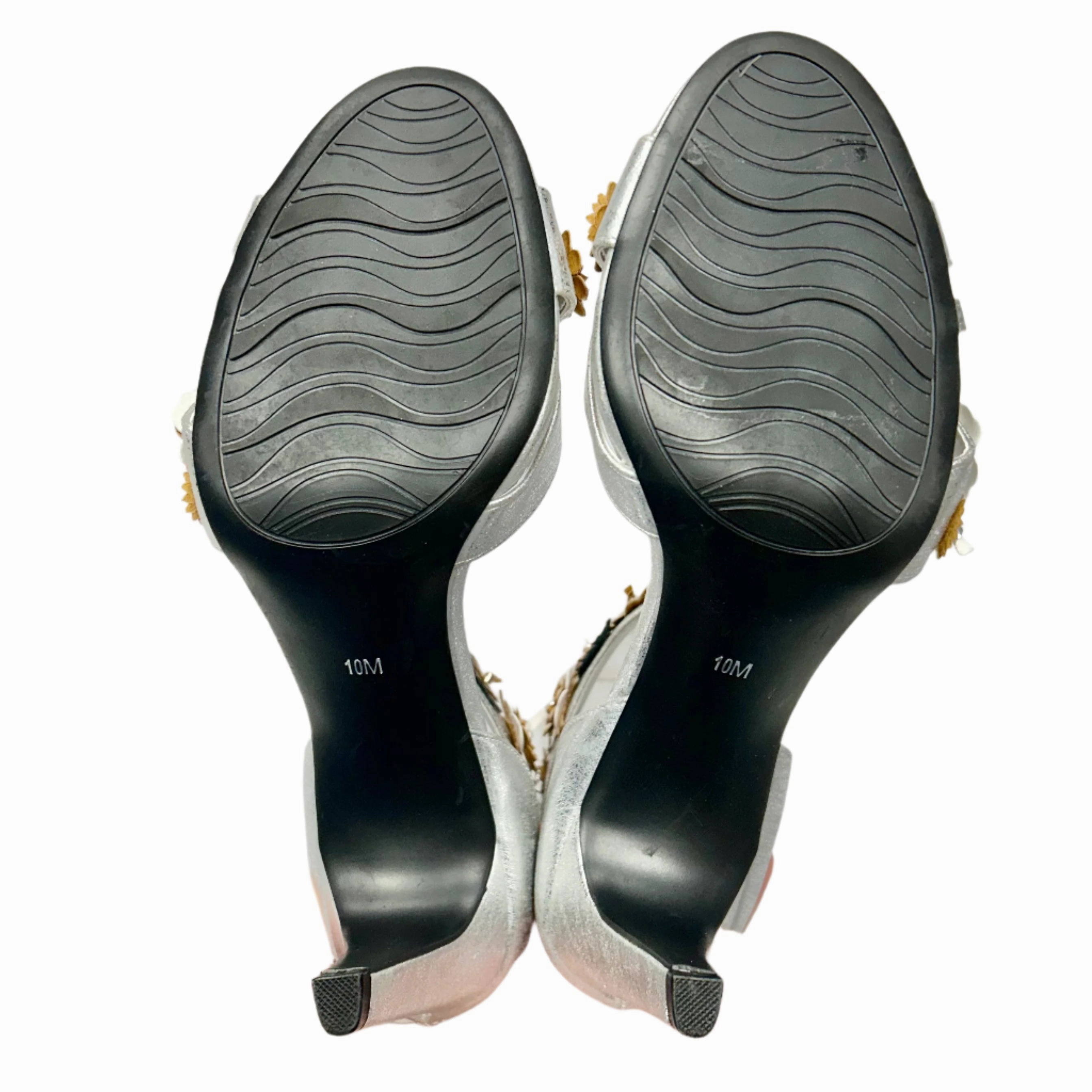 Shoes Heels Stiletto By Impo In Silver, Size: 10