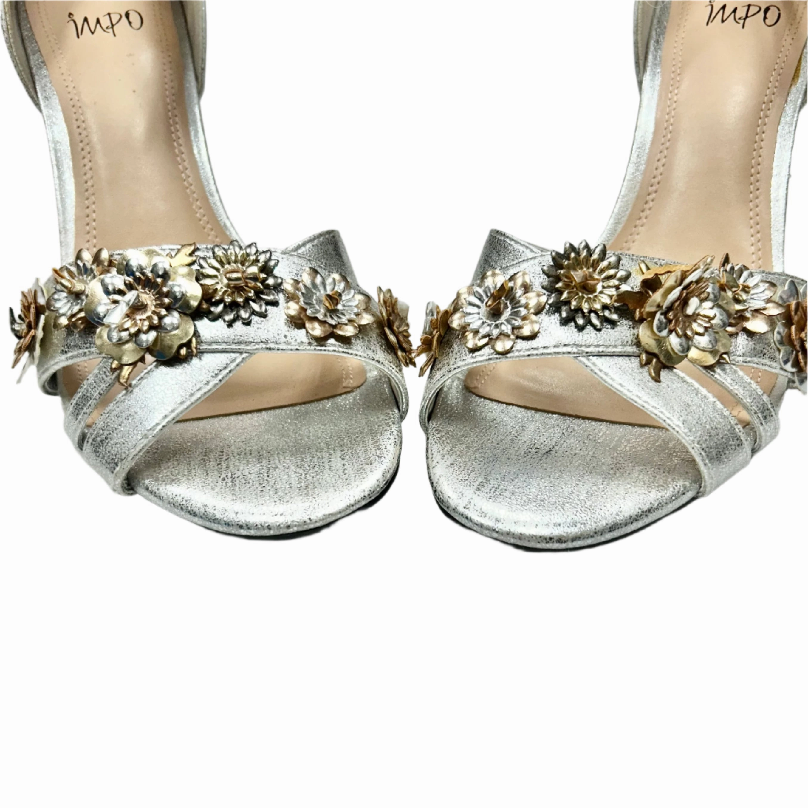 Shoes Heels Stiletto By Impo In Silver, Size: 10