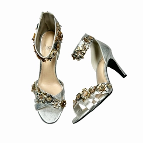 Shoes Heels Stiletto By Impo In Silver, Size: 10