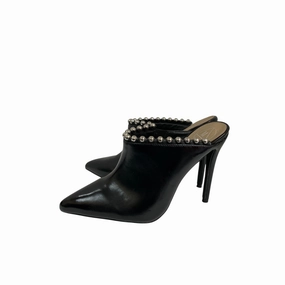 Shoes Heels Stiletto By M  In Black & Silver, Size:6