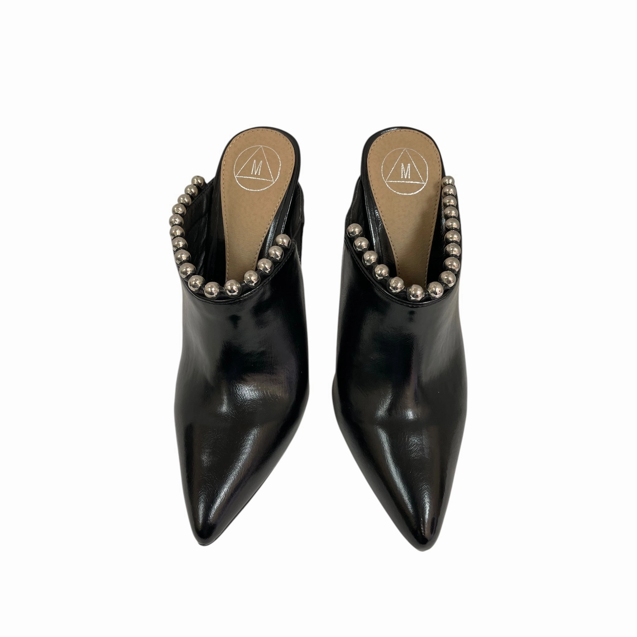 Shoes Heels Stiletto By M  In Black & Silver, Size:6