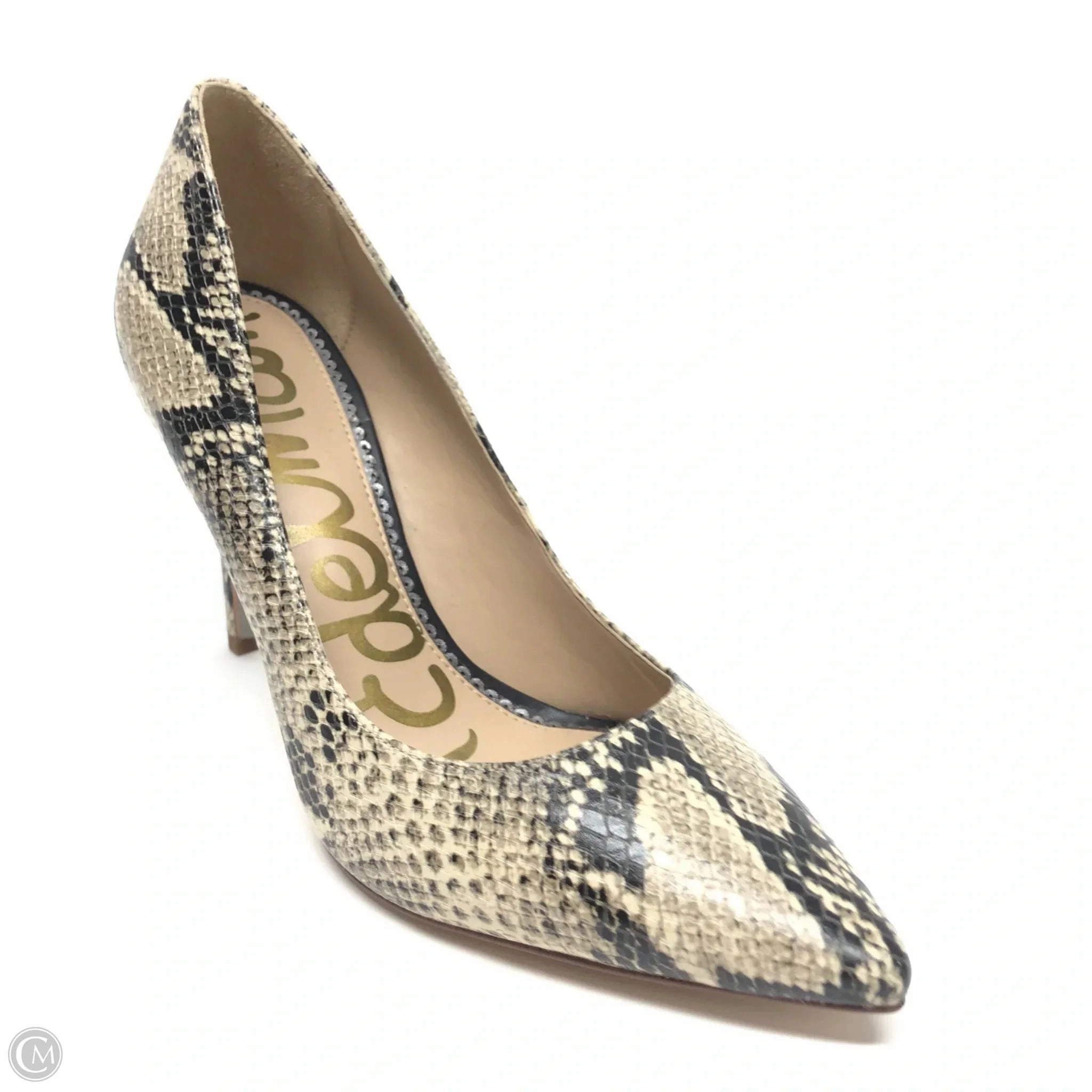 Shoes Heels Stiletto By Sam Edelman In Snakeskin Print, Size: 7.5