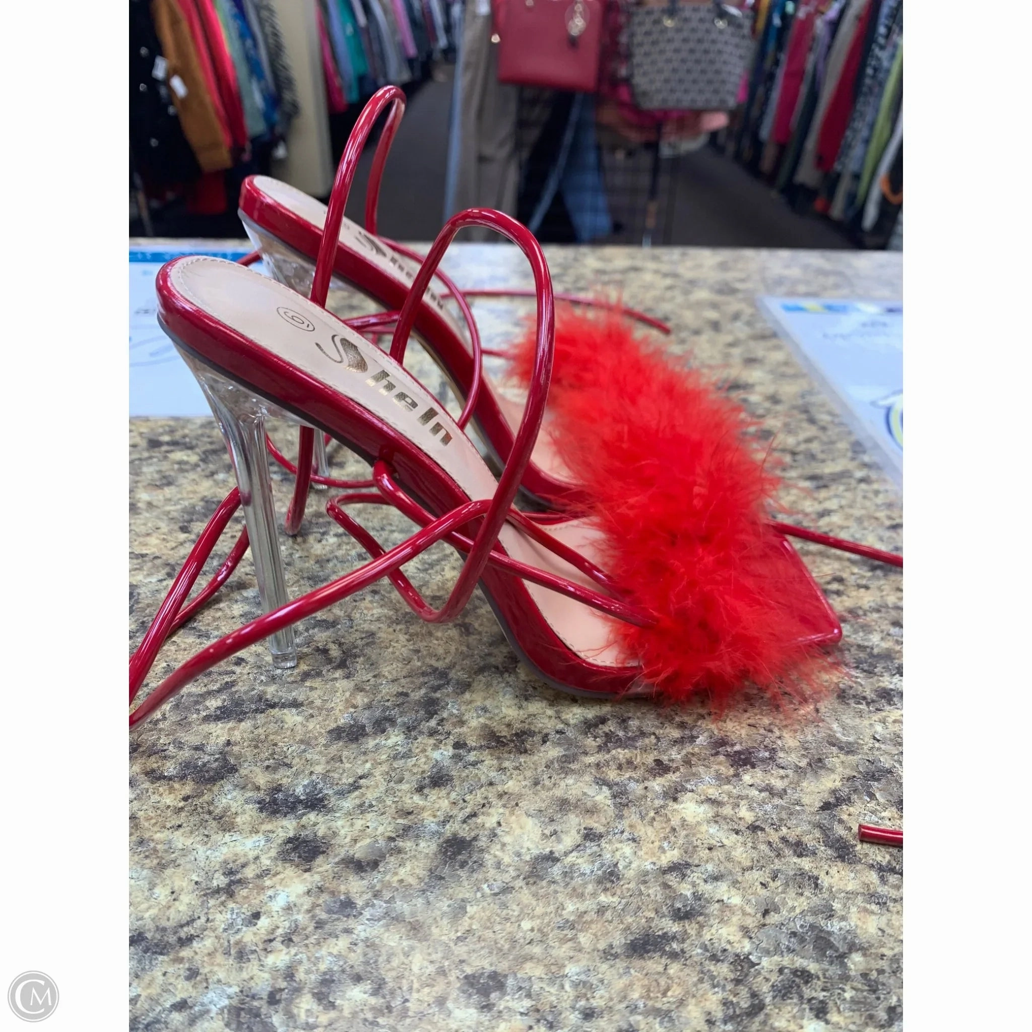 Shoes Heels Stiletto By Shein In Red, Size: 6