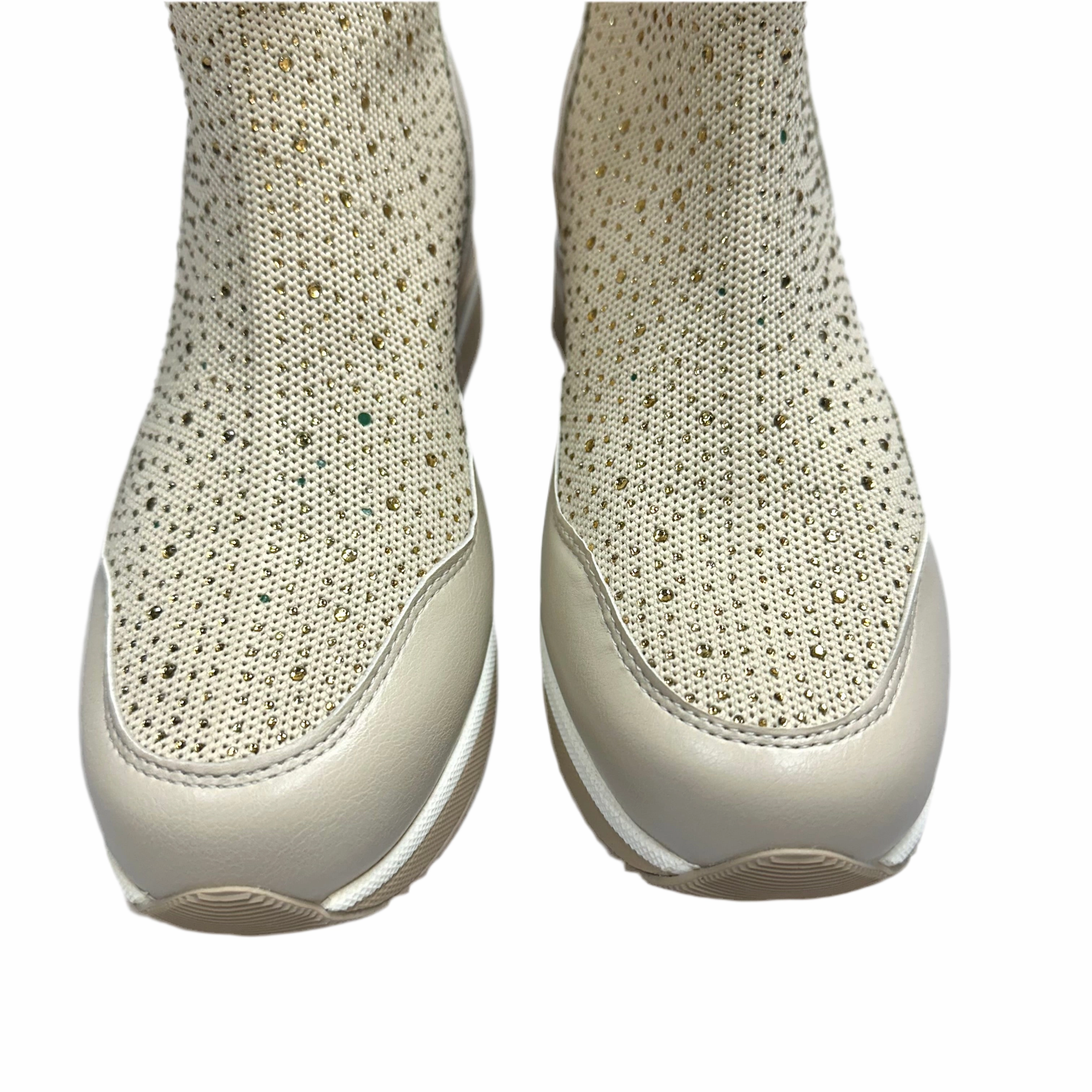 Shoes Sneakers Platform By Xti In Beige, Size: 6.5