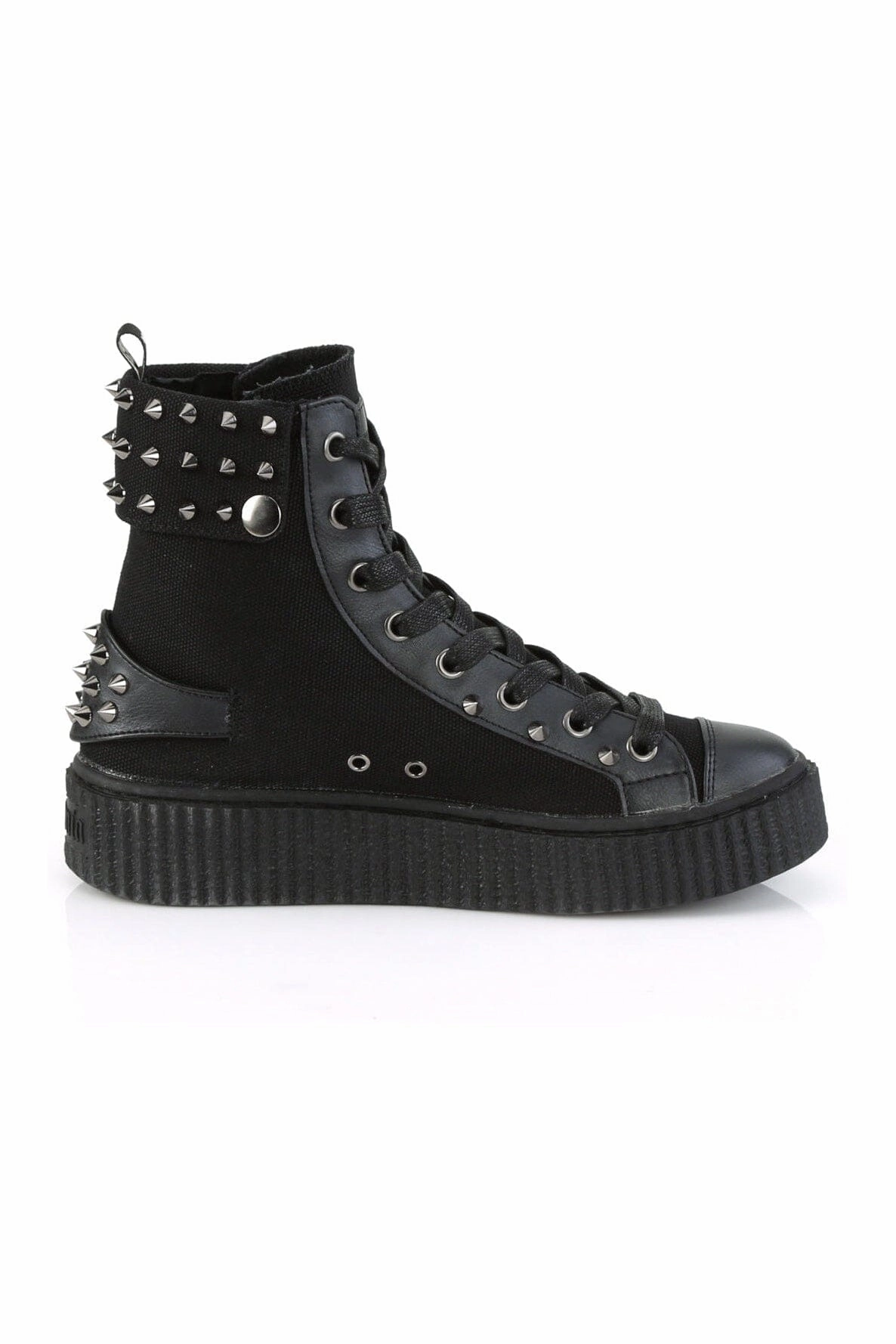 SNEEKER-266 Black Canvas Creeper