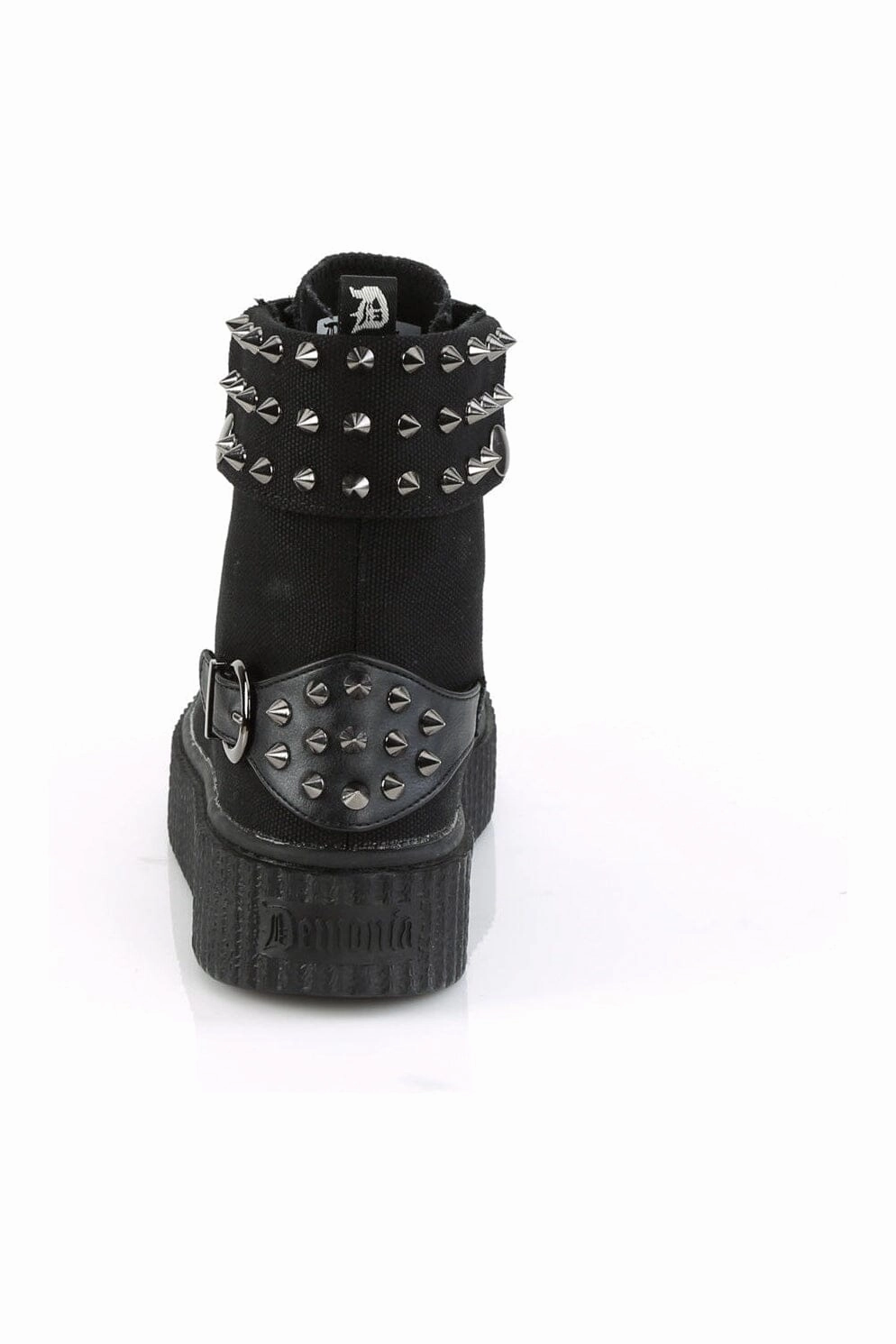 SNEEKER-266 Black Canvas Creeper