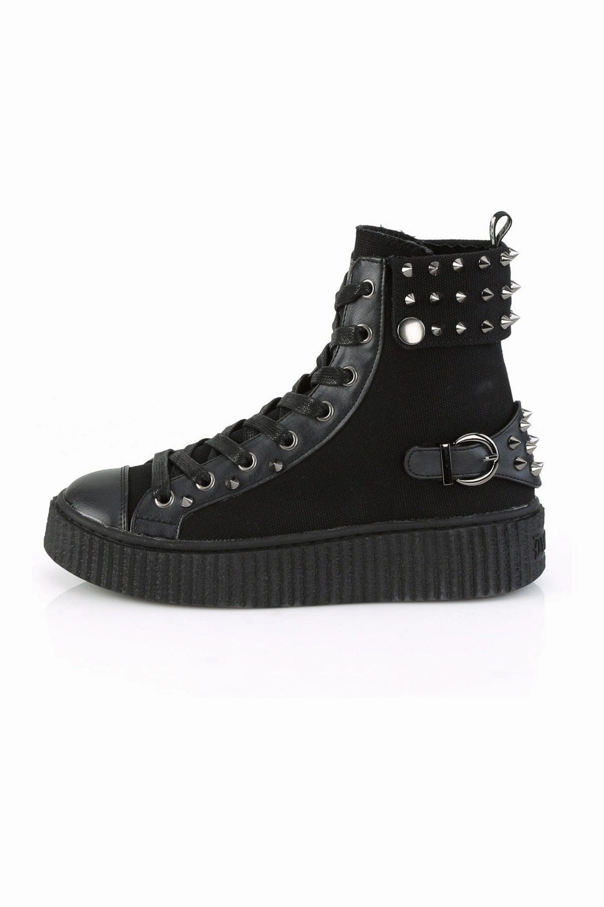 SNEEKER-266 Black Canvas Creeper