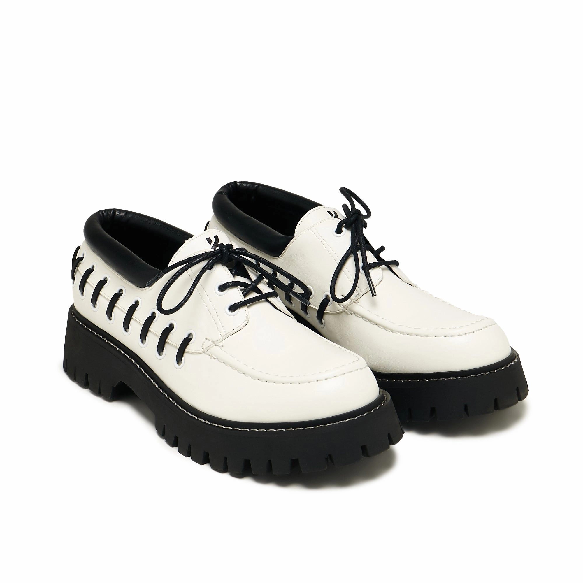 Tenar Men's Boat Shoes - Cream