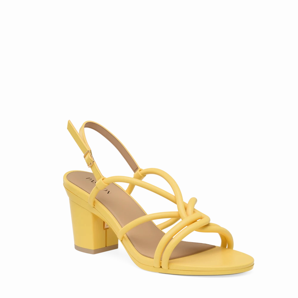 The Capri - Limoncello Vegan Leather 3 Block