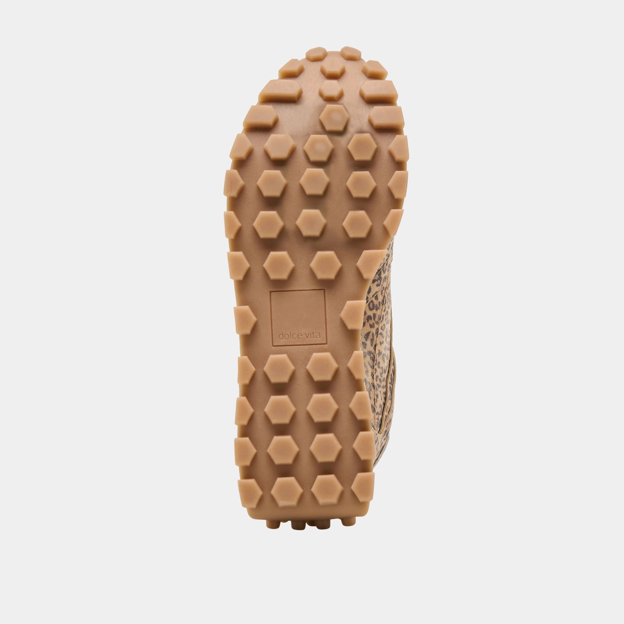 TRICIA SNEAKERS TAN LEOPARD PRINTED SUEDE