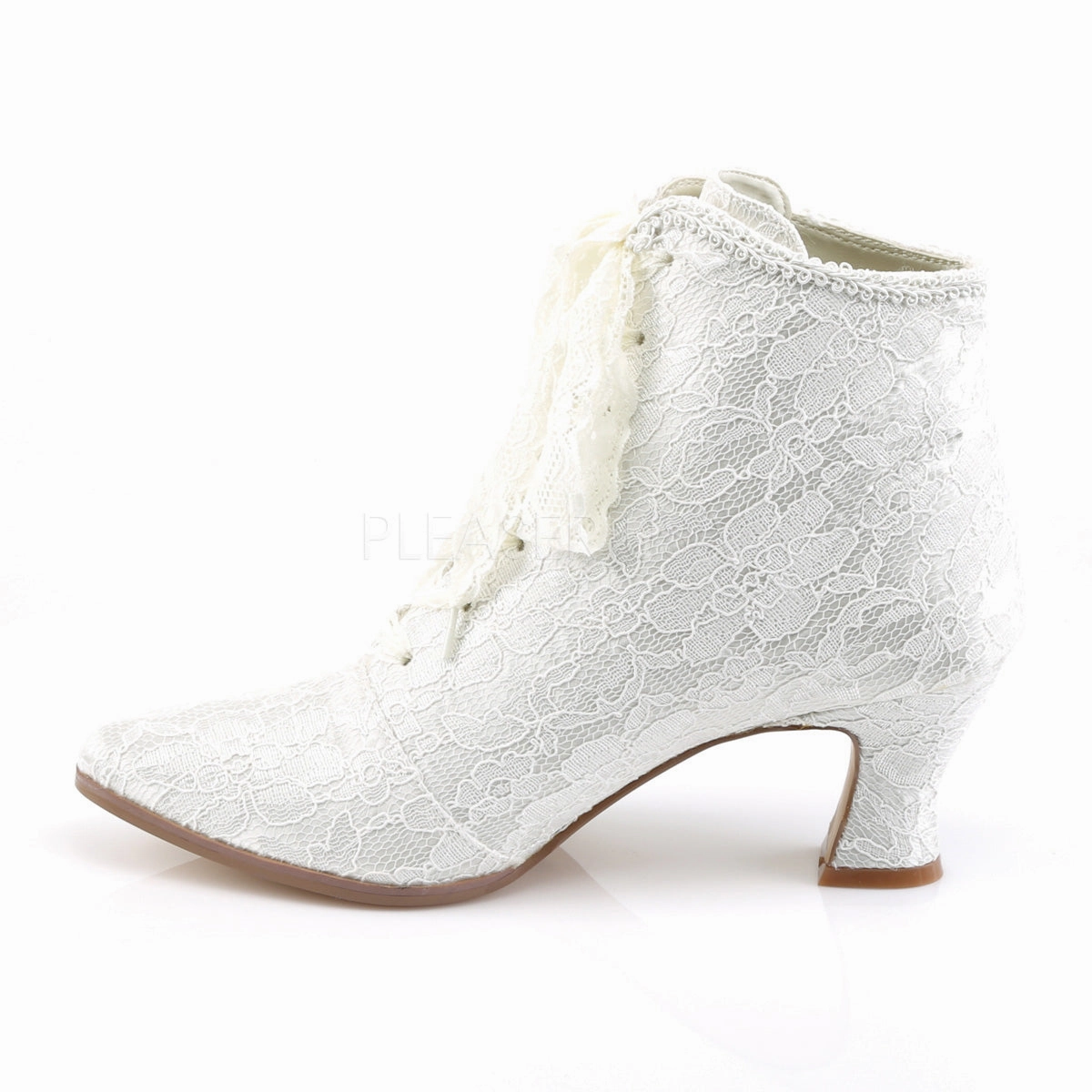 VICTORIAN-30  Ivory Satin-Lace